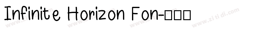 Infinite Horizon Fon字体转换